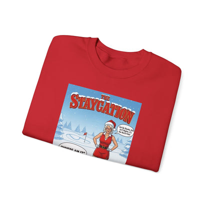Staycation Crewneck Sweatshirt – A SHANKA CLAUS Design (“Where Am I?”)