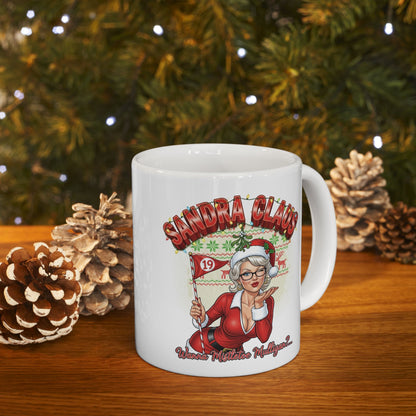 SANDRA CLAUS Holiday Mug - Wanna Mistletoe Mulligan?..