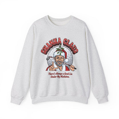 SHANKA CLAUS Crewneck Sweatshirt – There's Always a Good Lie Under My Mistletoe