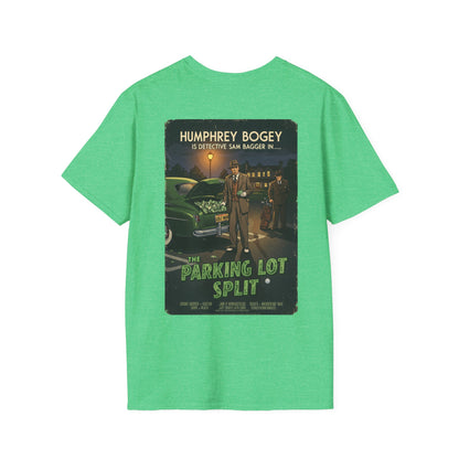 THE PARKING LOT SPLIT T-Shirt - Starring HUMPHREY BOGEY