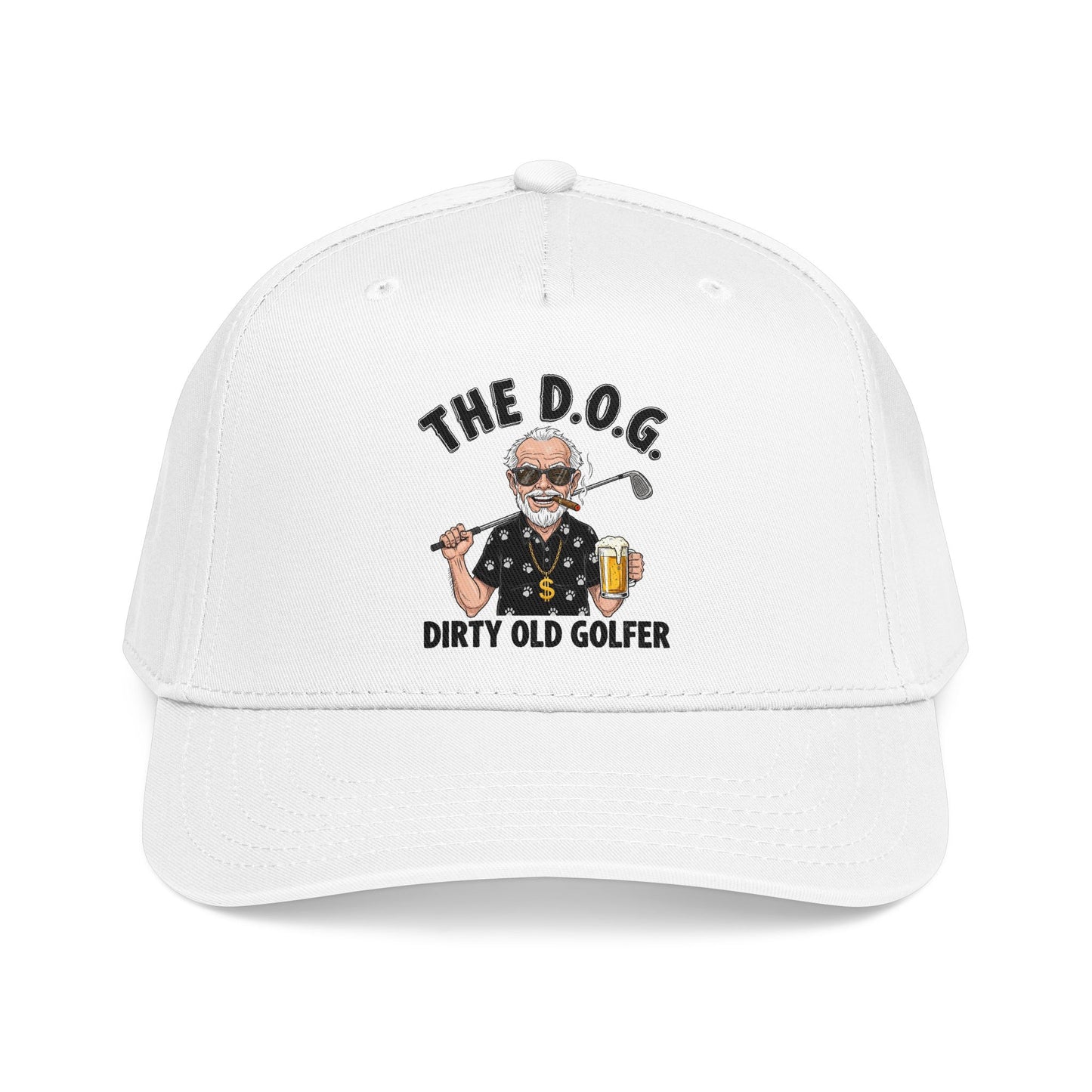 THE D.O.G. Baseball Cap — "The D.O.G. Dirty Old Golfer" Statement Headwear