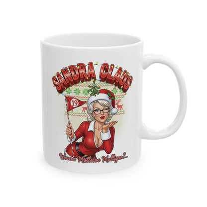 SANDRA CLAUS Holiday Mug - Wanna Mistletoe Mulligan?..