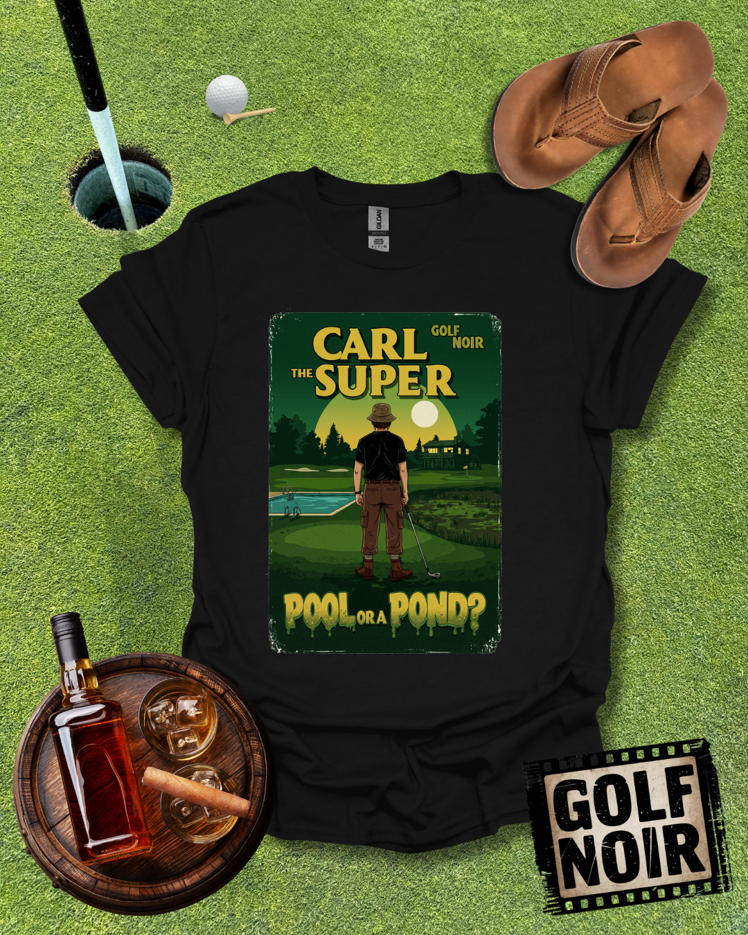 Pool or Pond? T-Shirt - Starring CARL THE SUPER